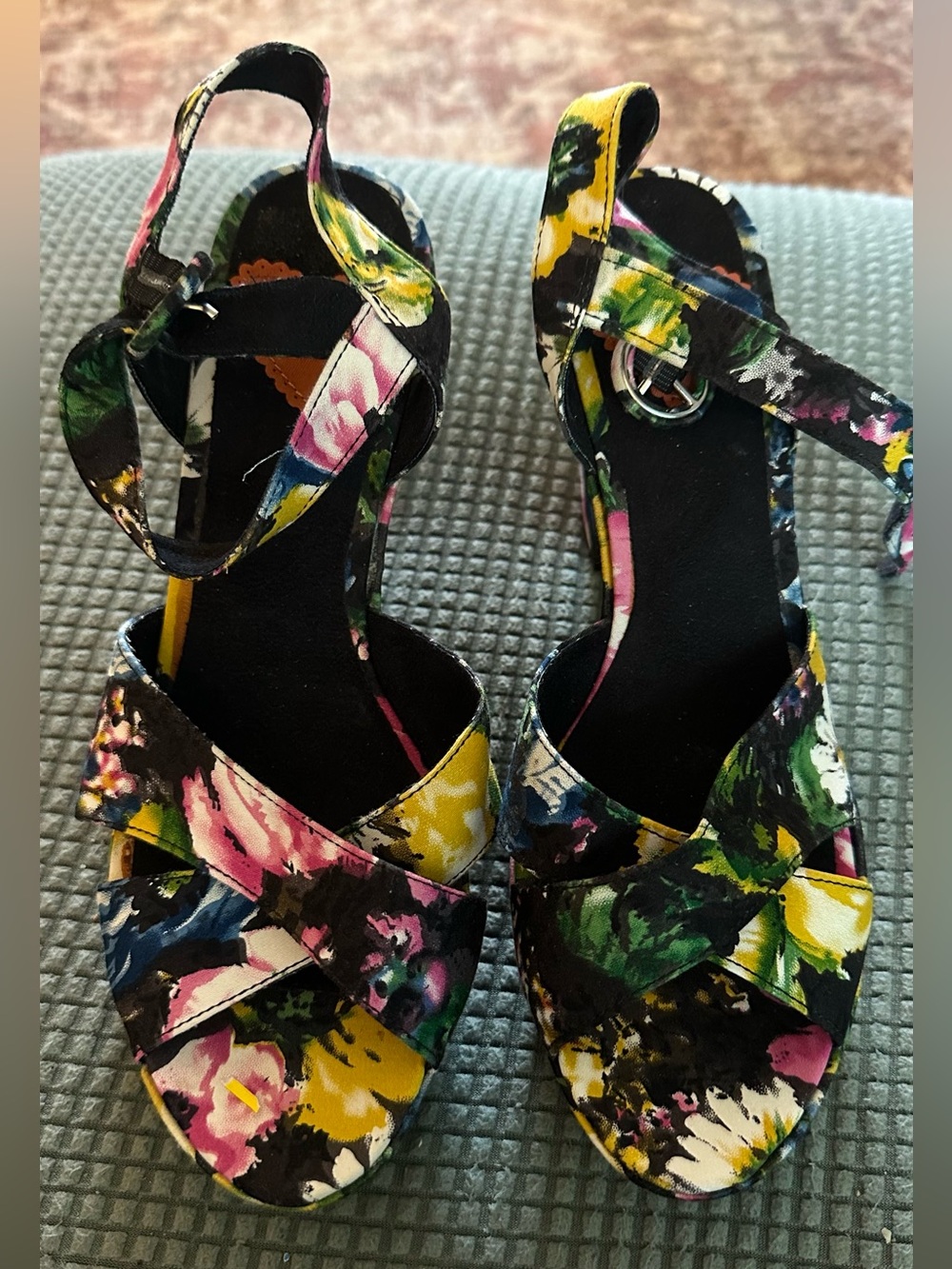 Rocket dog Chunky Floral Heels